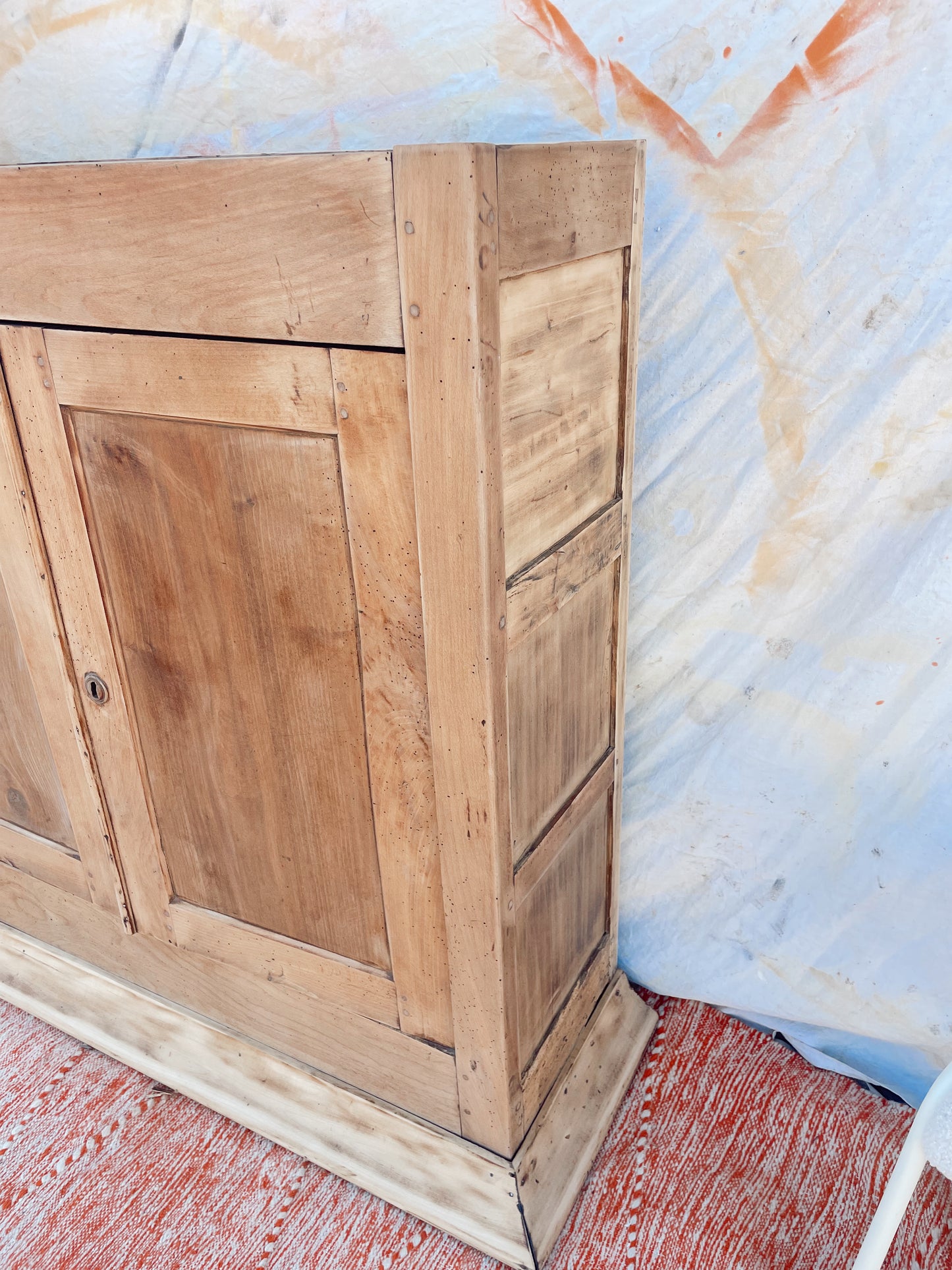 Buffet vintage bois brut style parisien