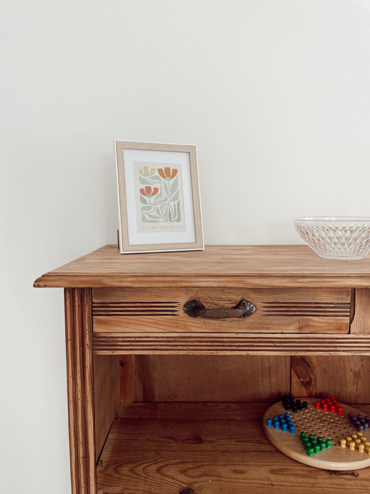 Buffet Parisien vintage en bois Brut Ouvert