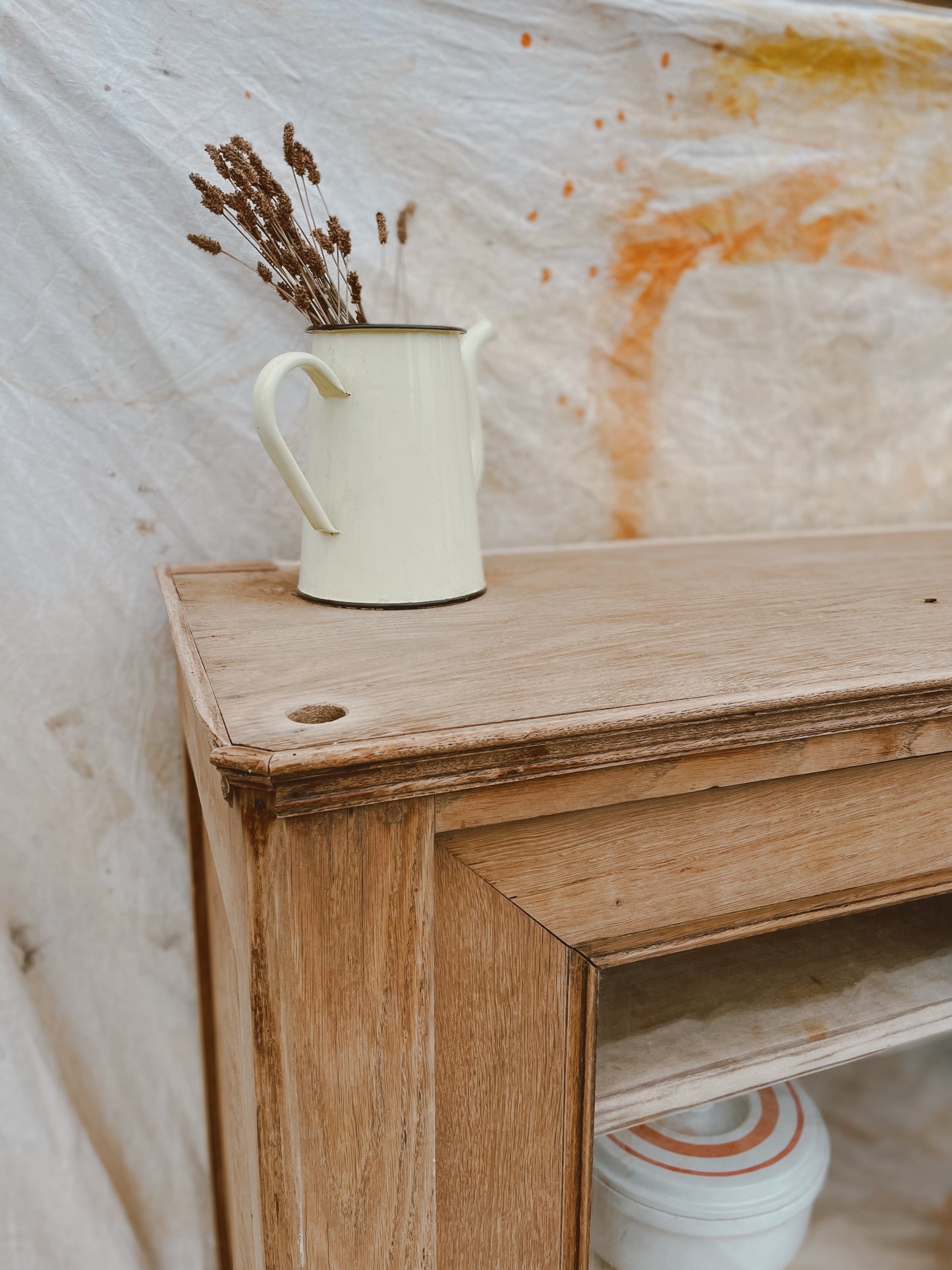 Buffet / vaisselier vitrine bois brut