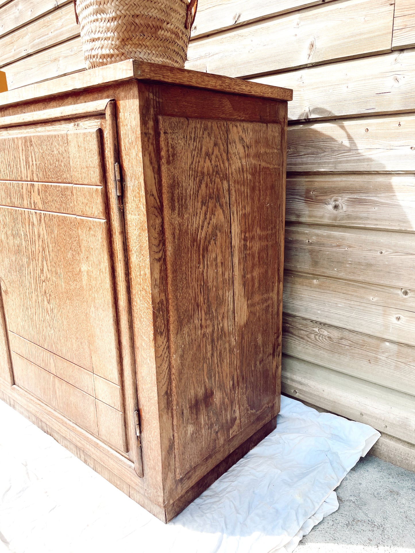 Buffet // Bahut rustique vintage bois Brut