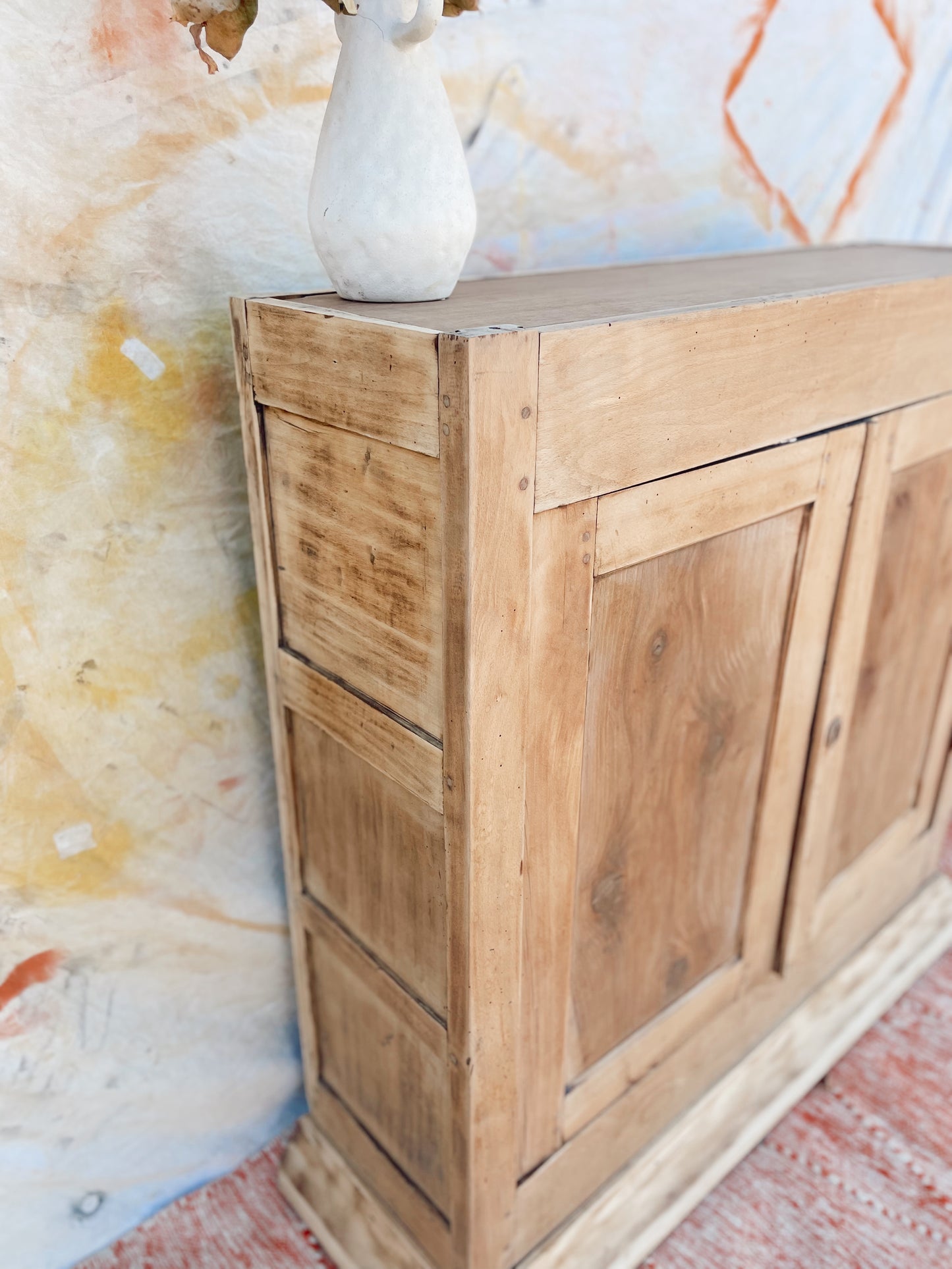 Buffet vintage bois brut style parisien