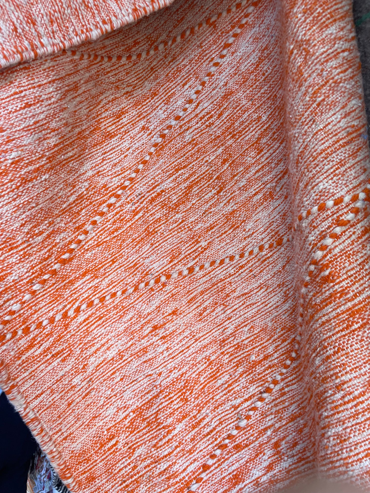 « Pulpe d’Orange », Tapis berbère Kilim Zanafi