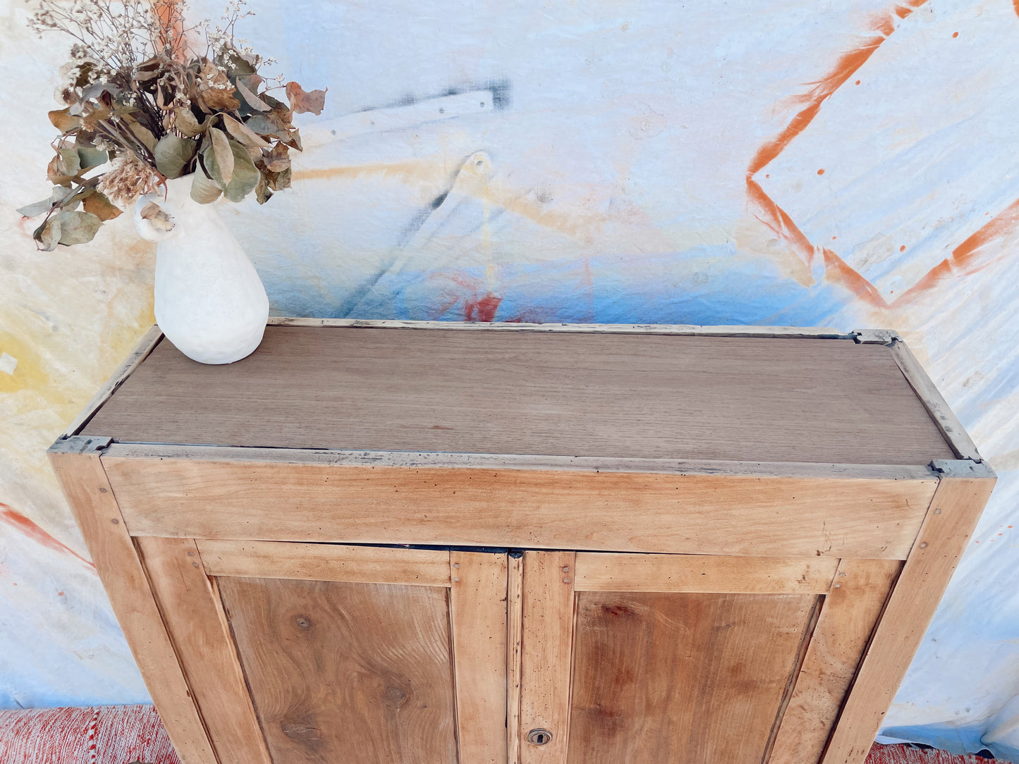 Buffet vintage bois brut style parisien
