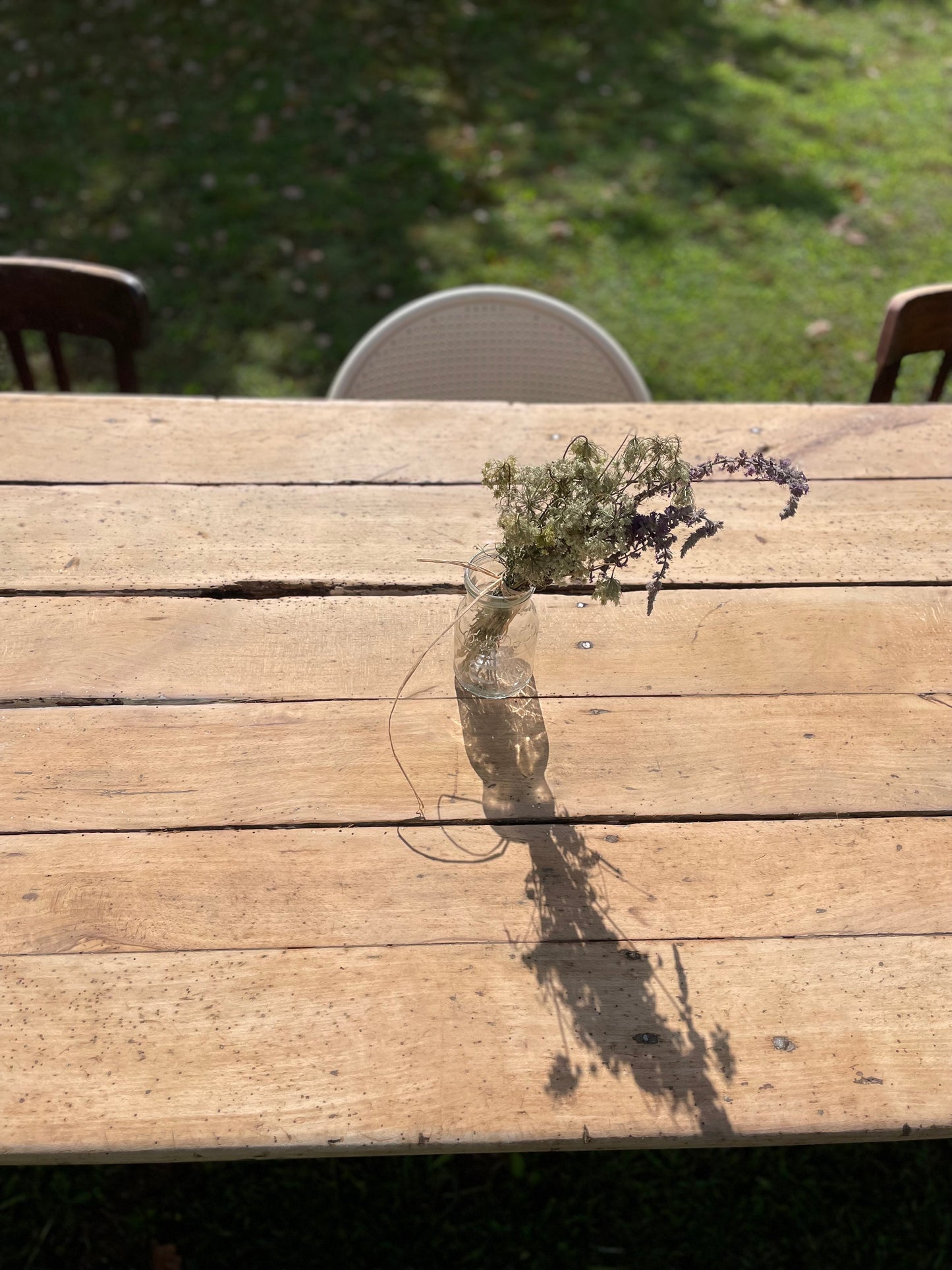 Magnifique table de ferme ancienne en chêne – 2m avec 2 tiroirs