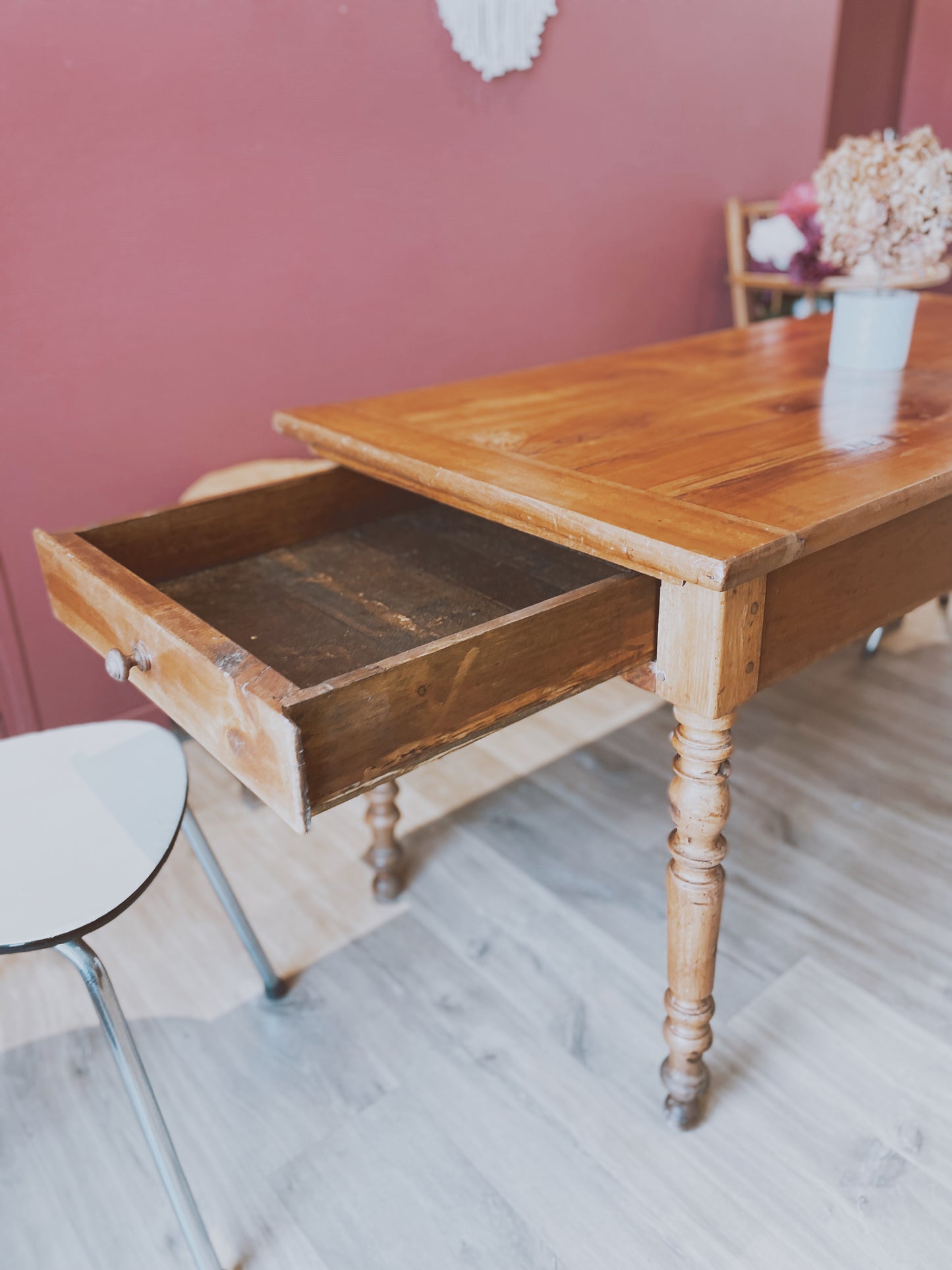 Table de ferme vintage 1,65m