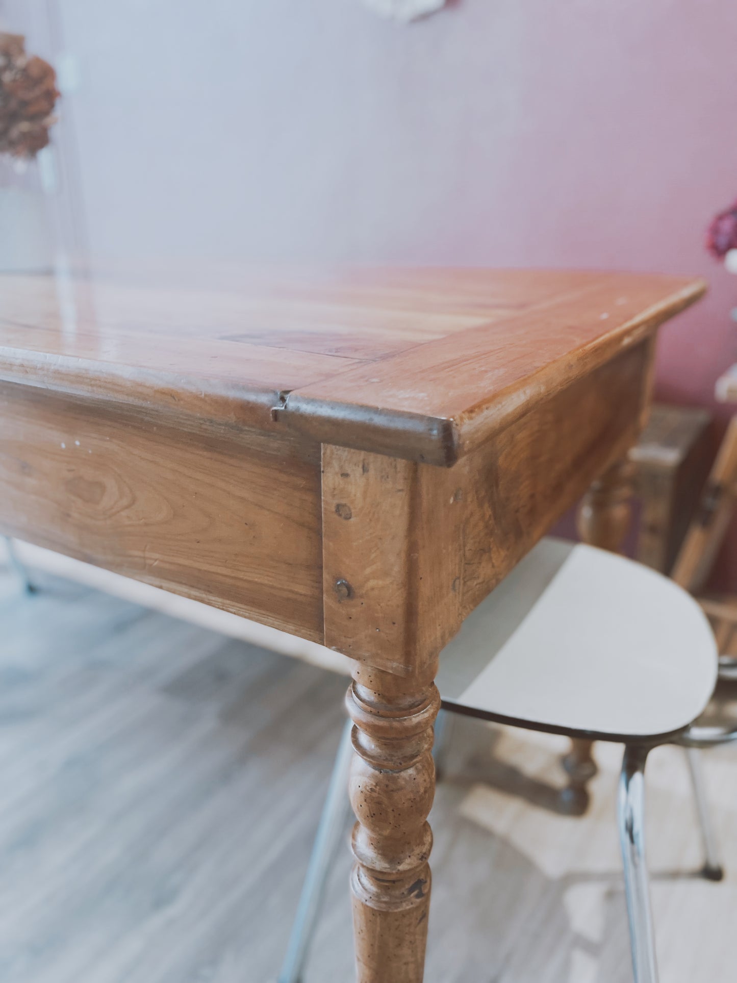 Table de ferme vintage 1,65m