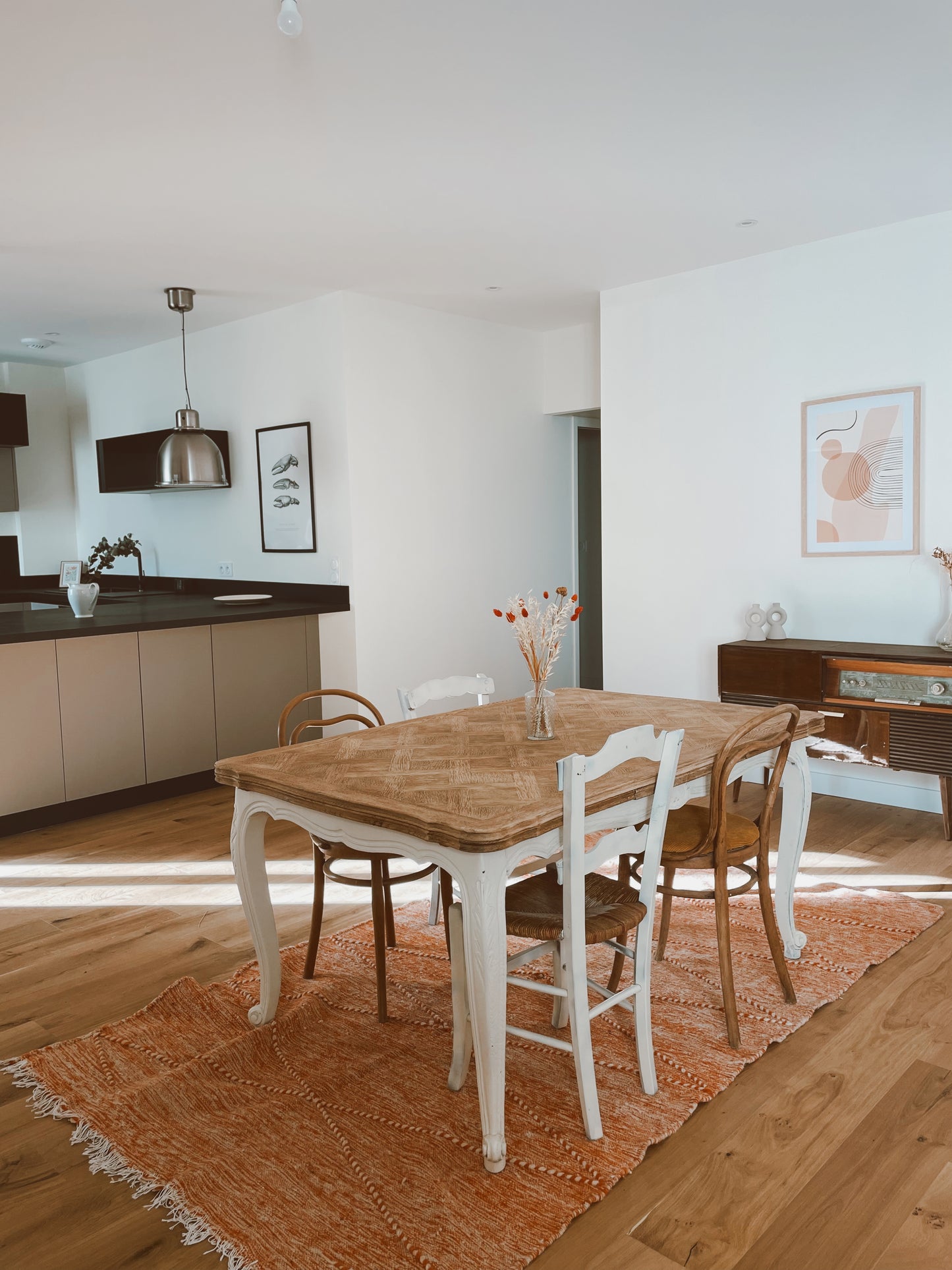 Table vintage extensible style Régence