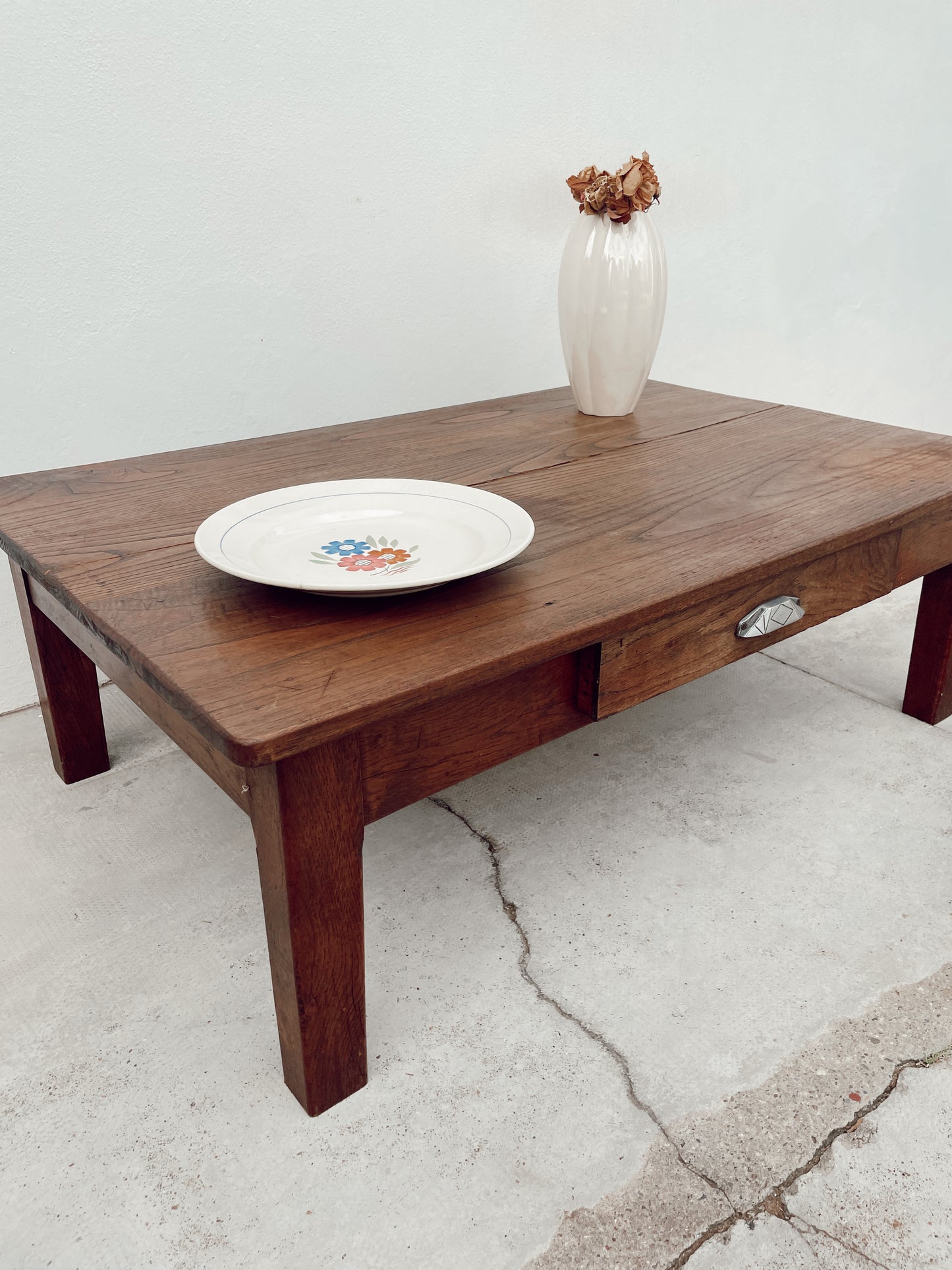 Table basse Vintage en bois "Fermette"