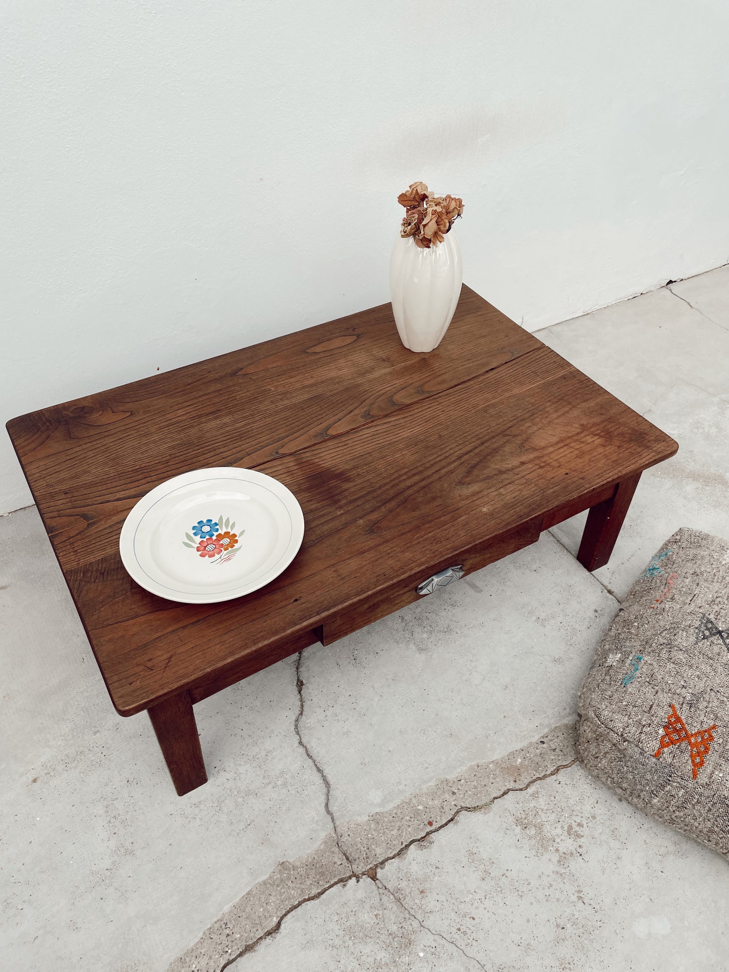 Table basse Vintage en bois "Fermette"