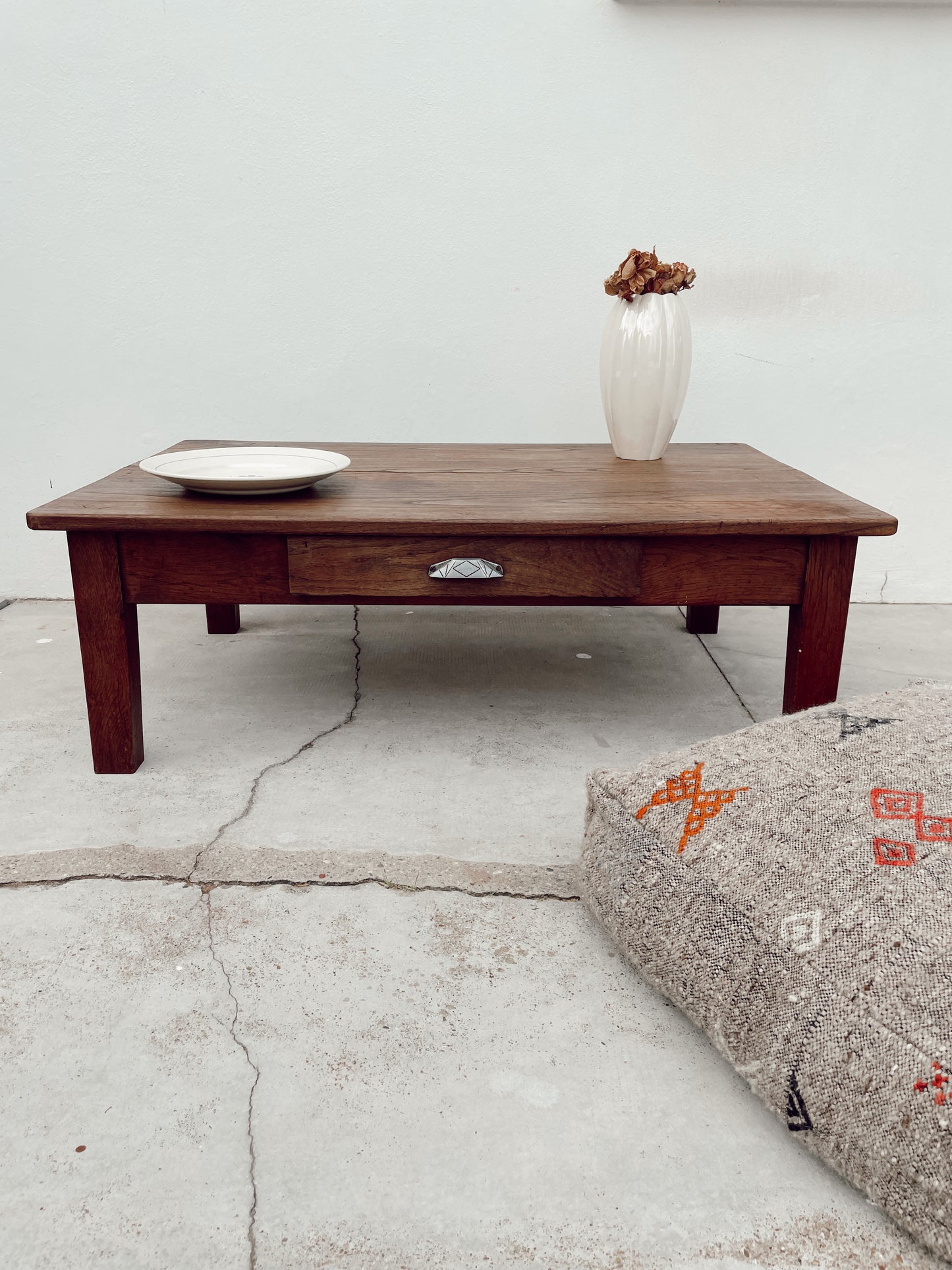 Table basse Vintage en bois "Fermette"