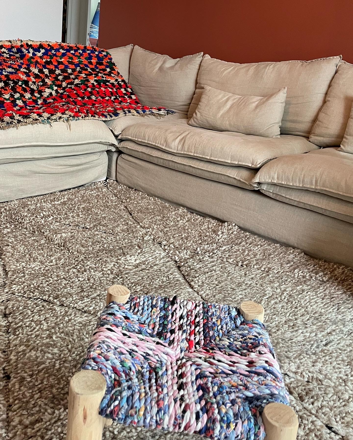 Tapis berbère marocain traditionnel Béni Ouarain
