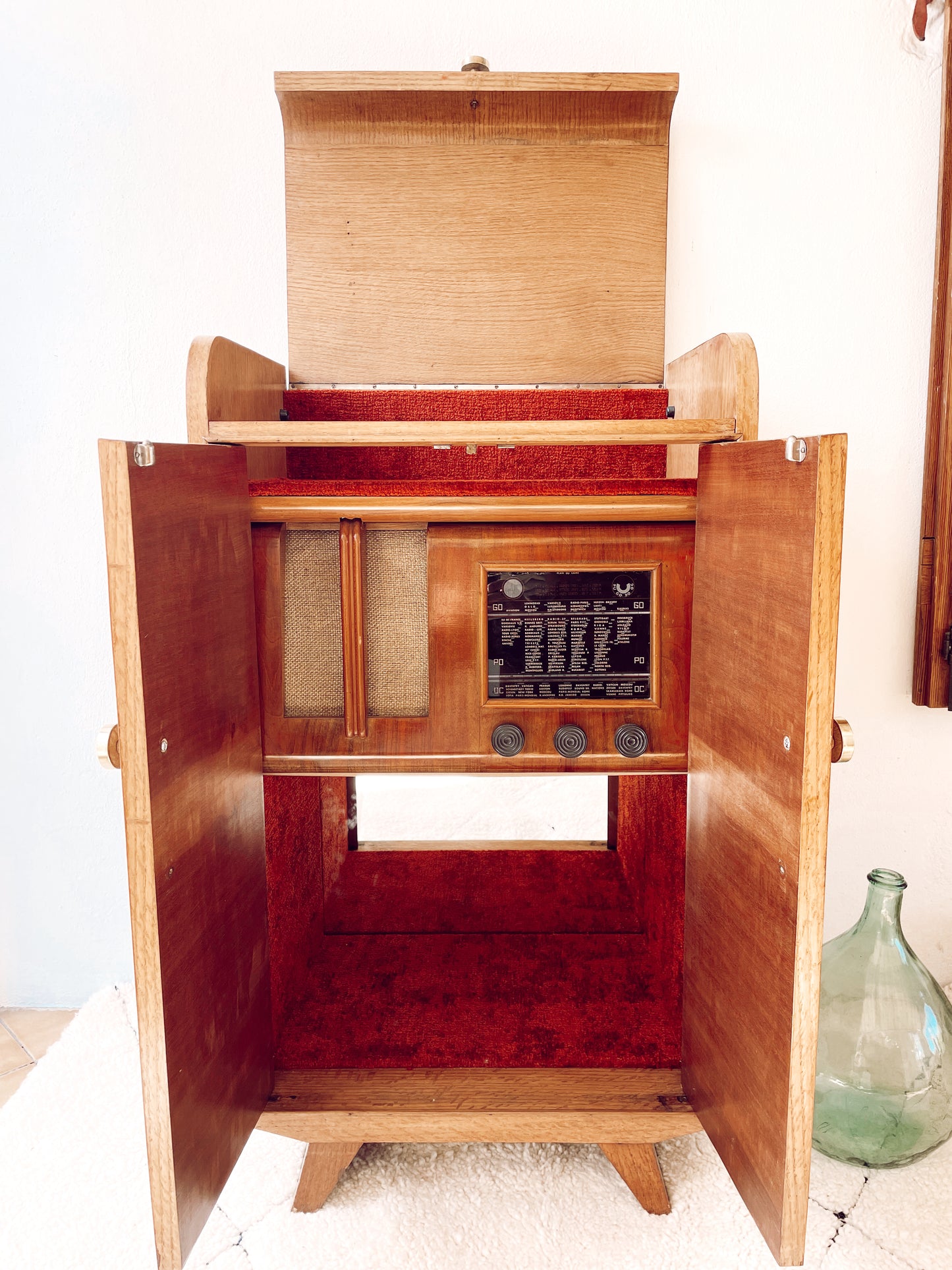 Meuble bar vintage esprit "Années folles"