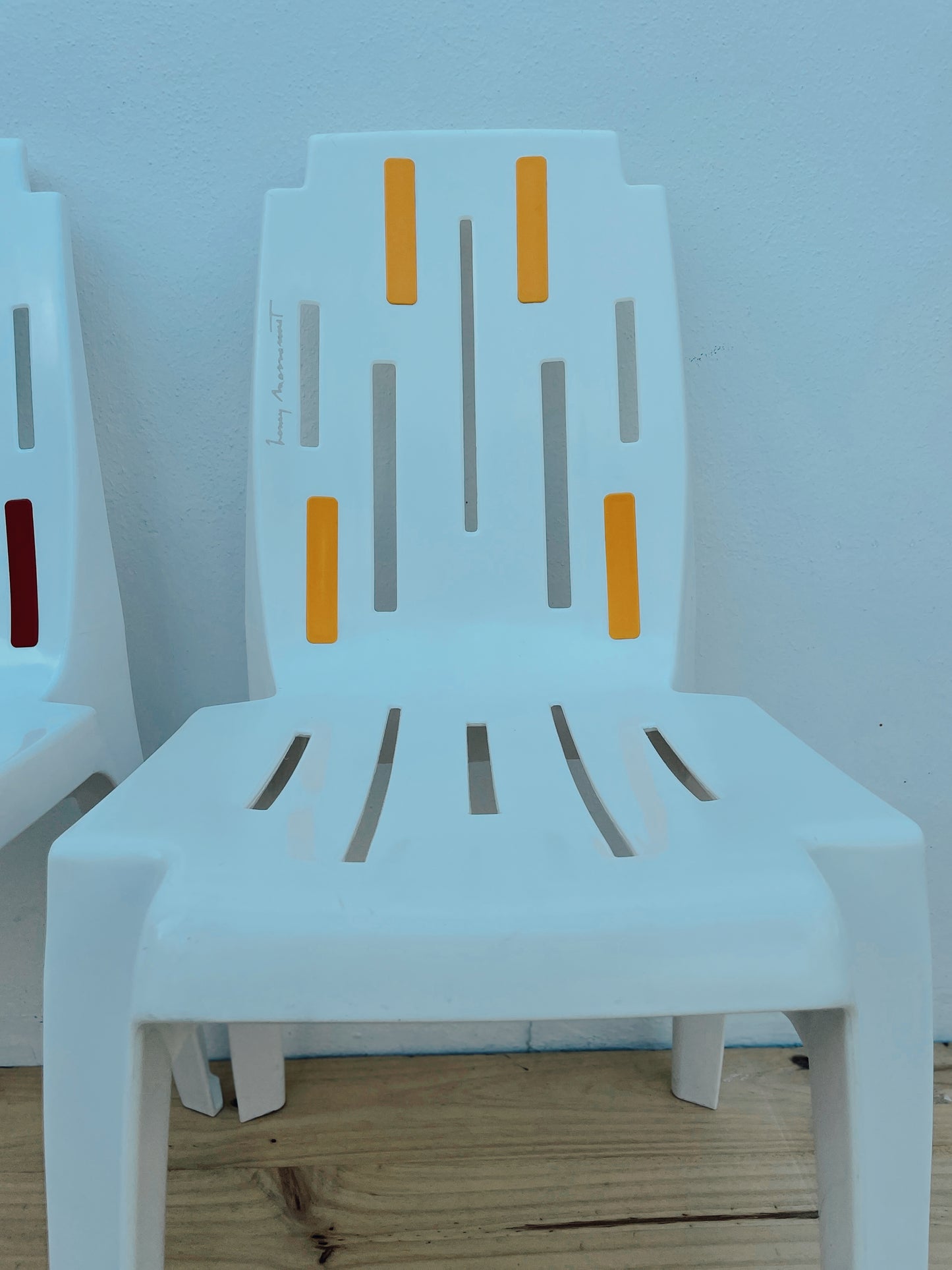 Paire Chaise "Samba" Par Pierre Paulin, Jaune