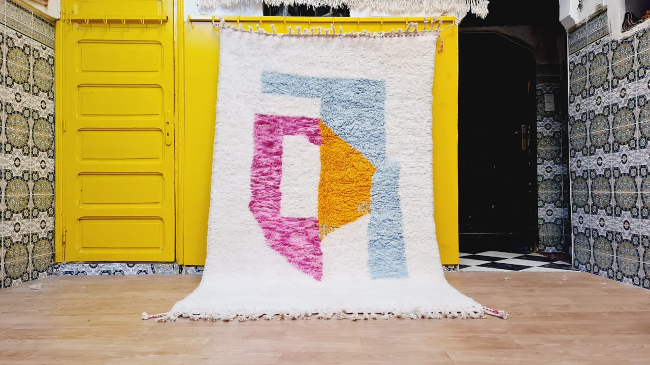 « Arabesque », Tapis berbère béni Ouarain