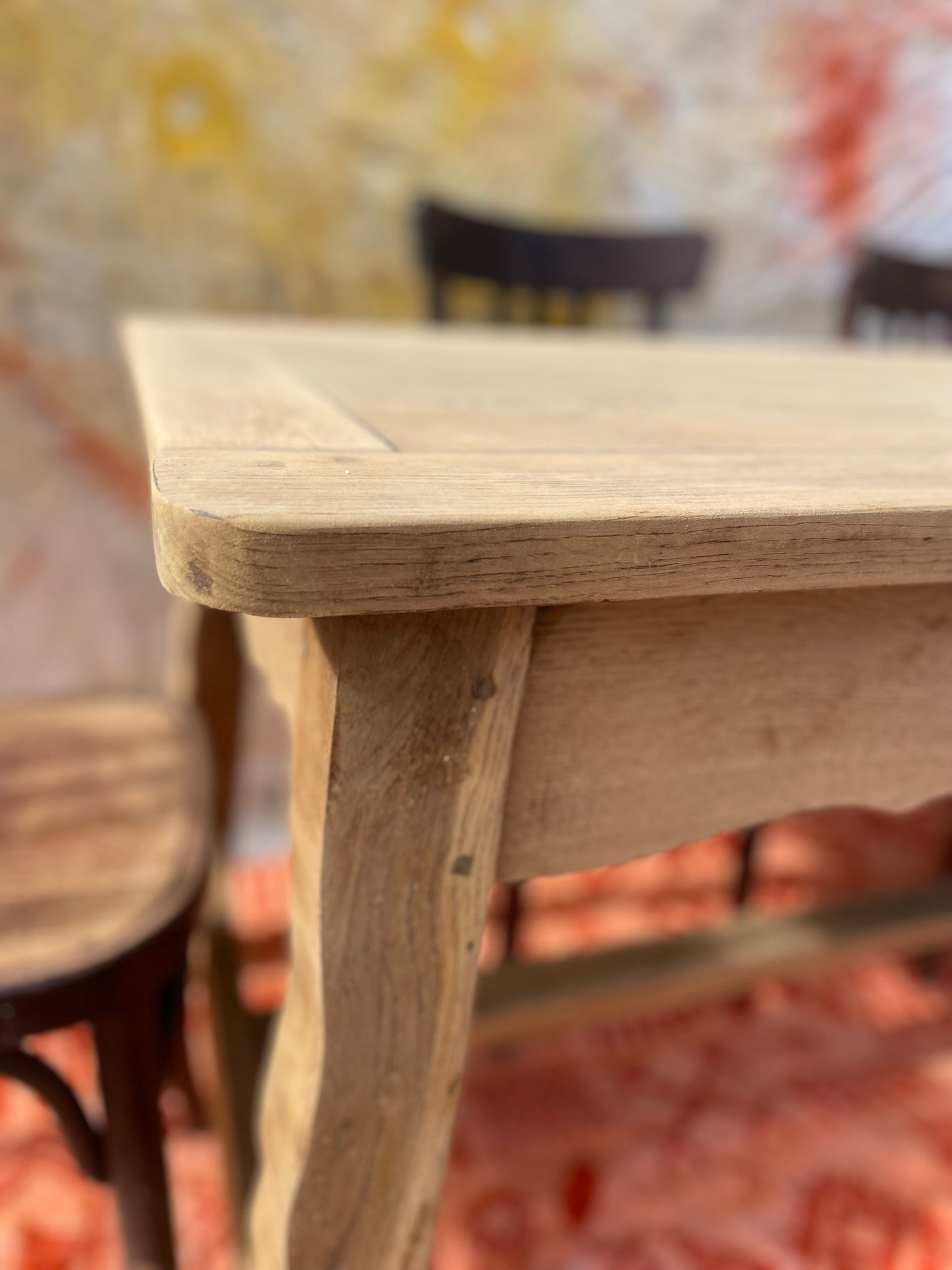 Table de ferme en chêne massif – 160 x 75 cm