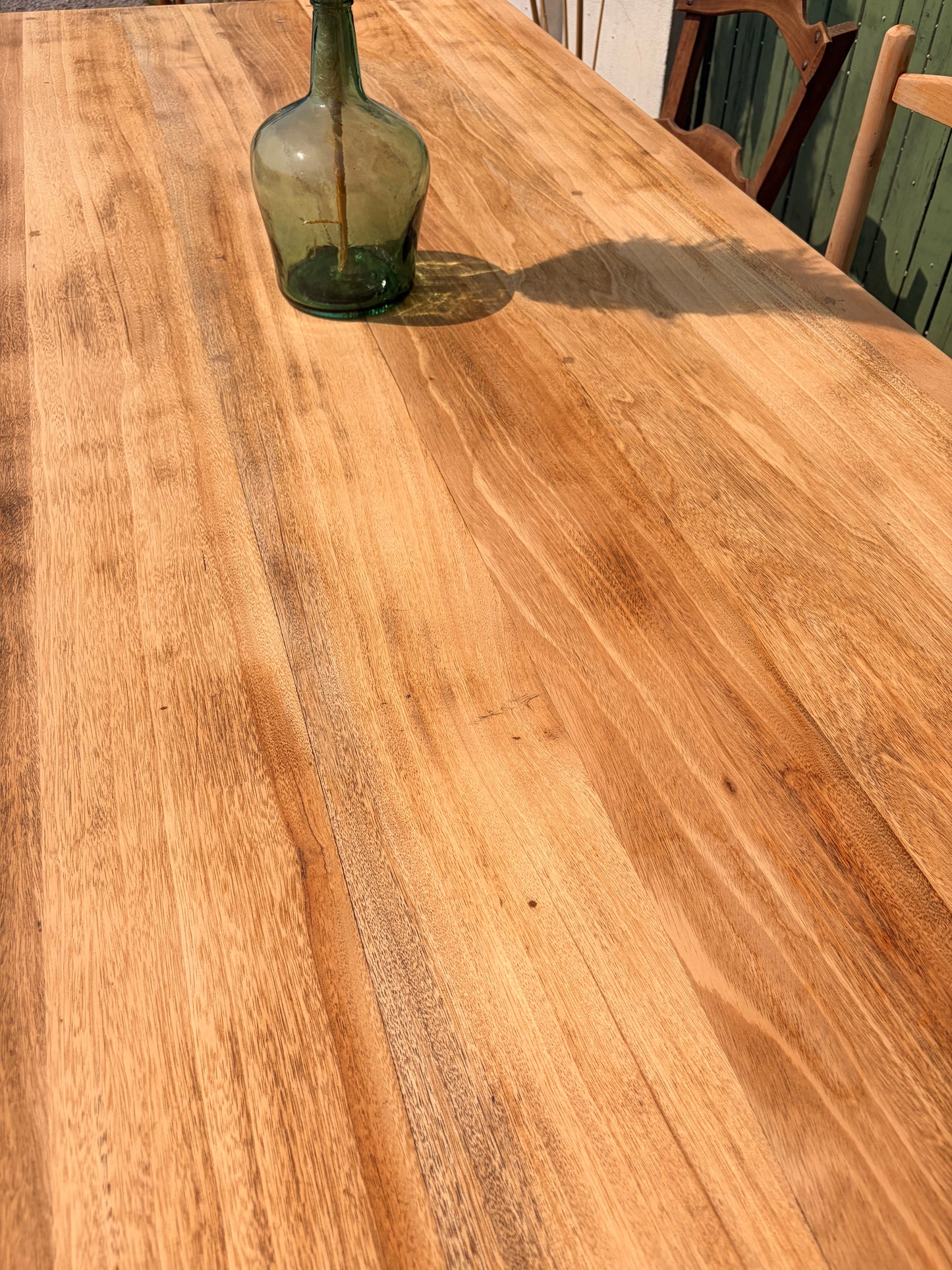 Grande table de ferme ancienne extensible en bois massif – 200 à 270 cm
