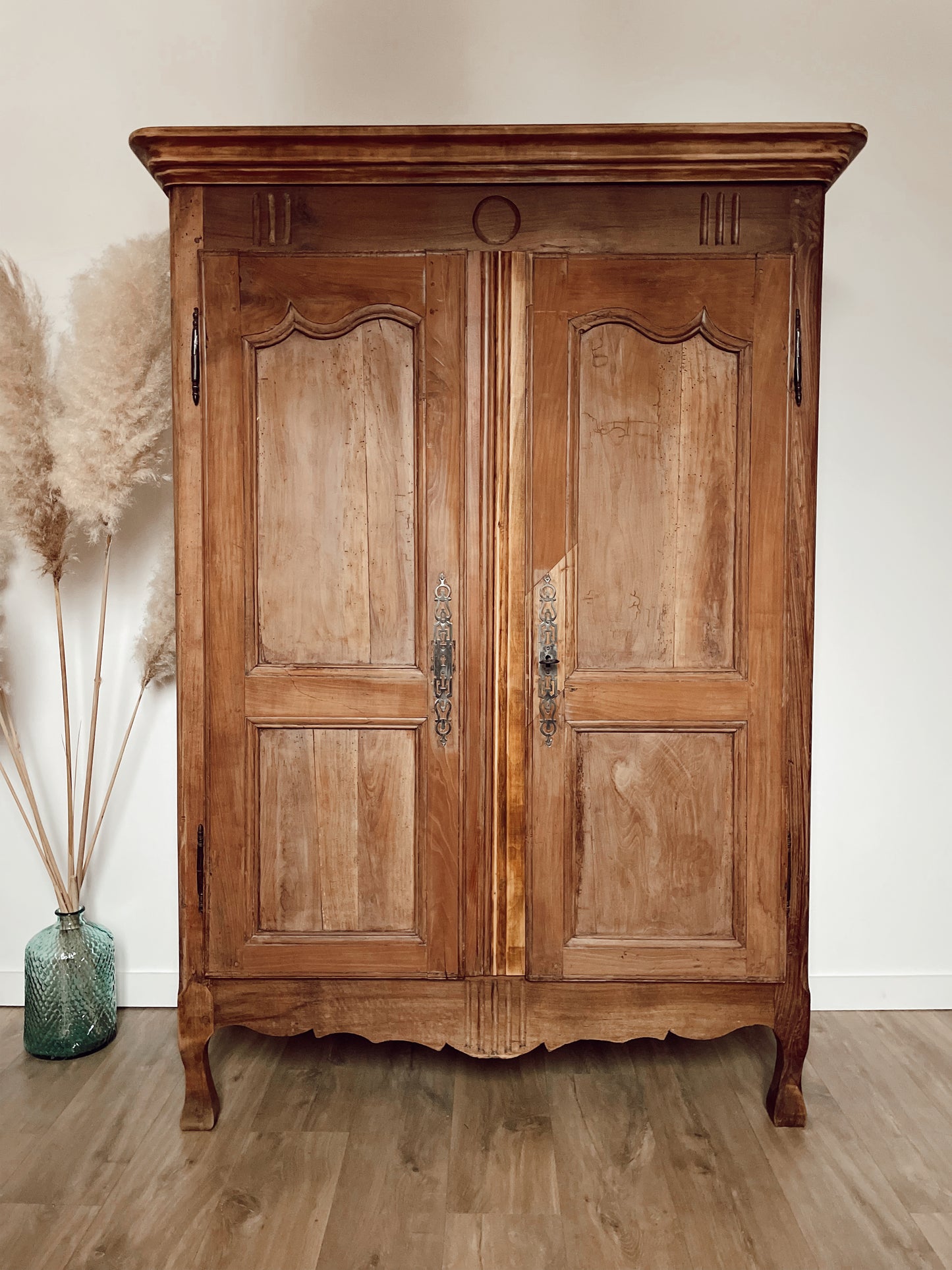 Armoire vintage bois brut, 2 portes