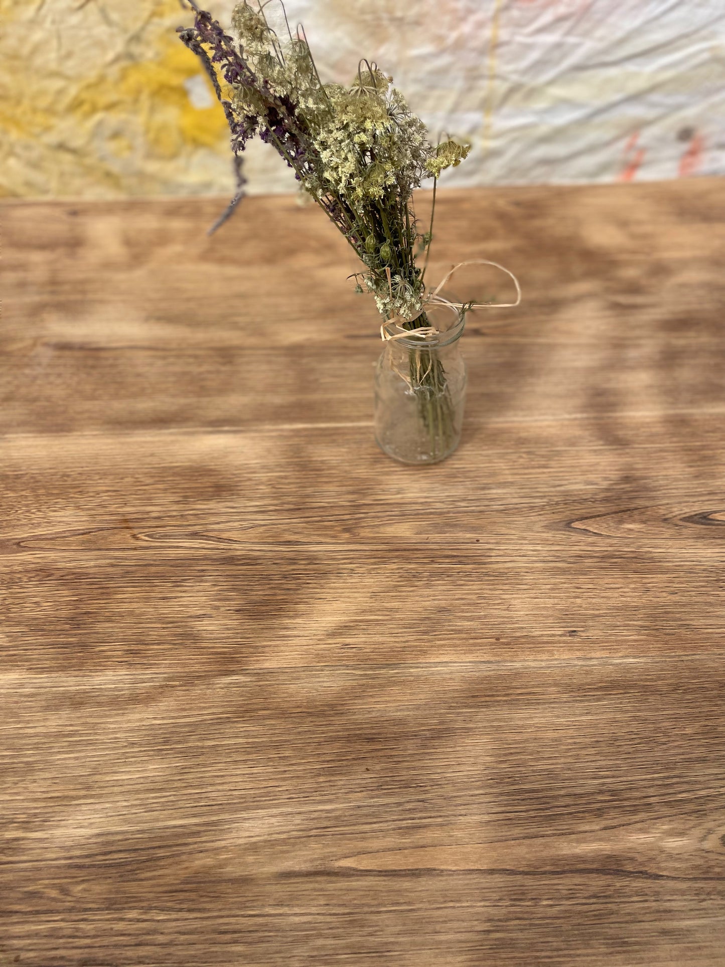 Grande table de ferme brutaliste 200x80cm + rallonges