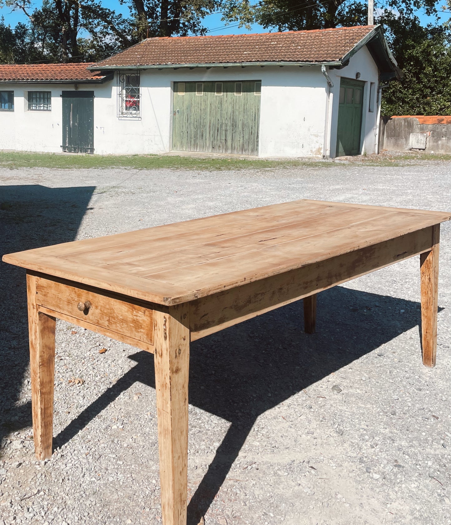 Magnifique table de ferme vintage et rustique 190cm