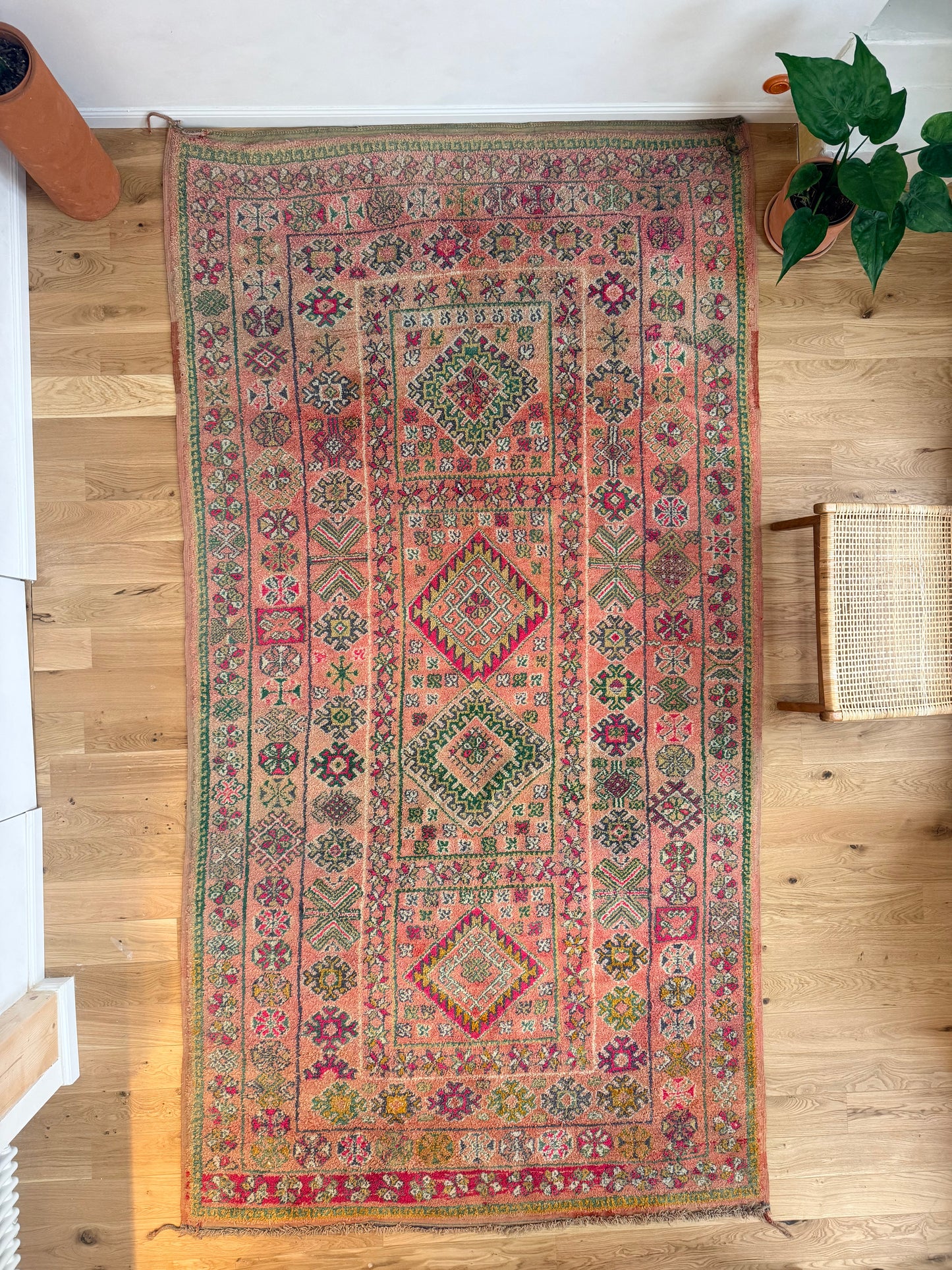 Magnifique grand Tapis berbère Beni M’Guild vintage
