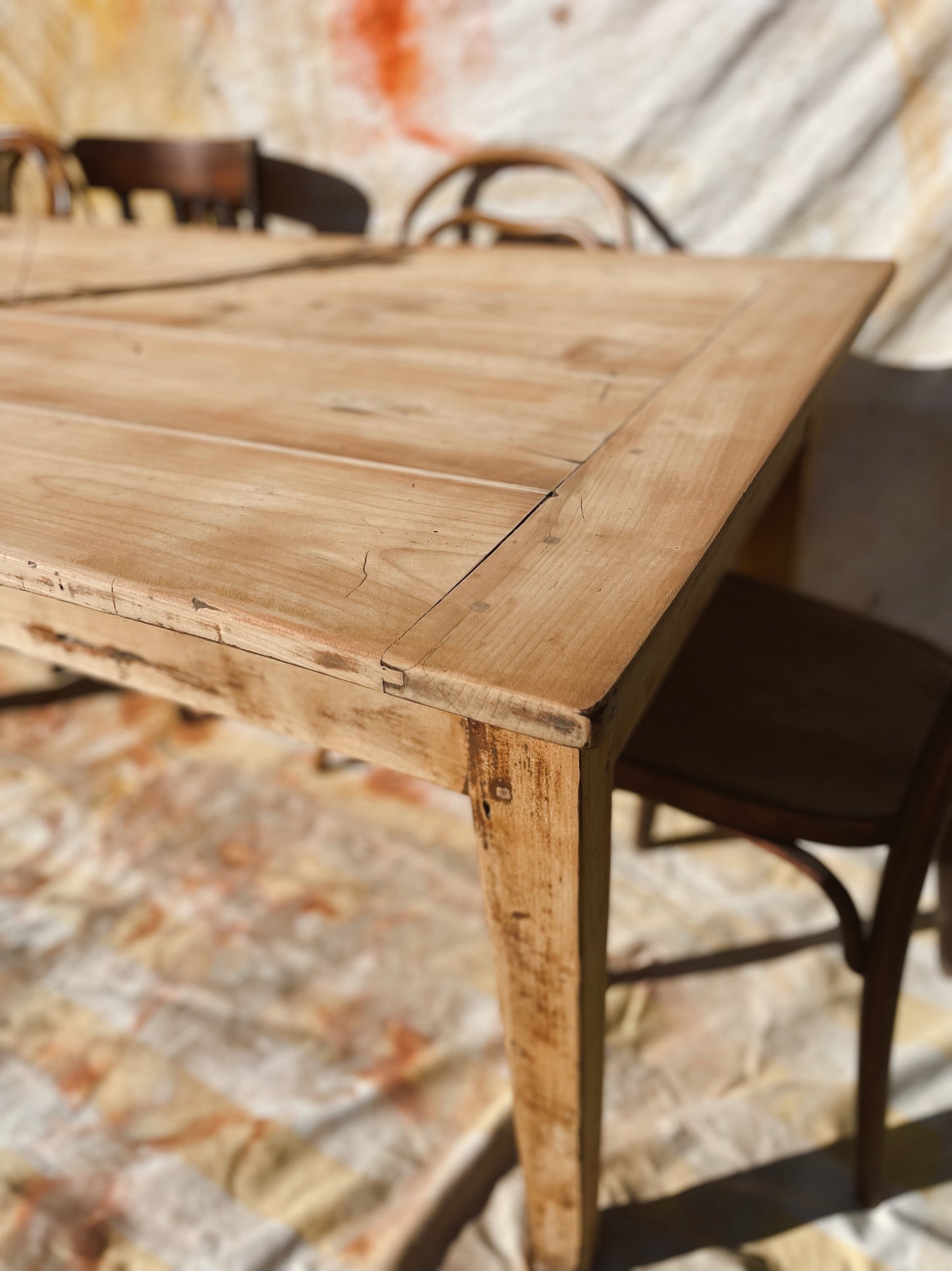 Magnifique table de ferme vintage et rustique 190cm