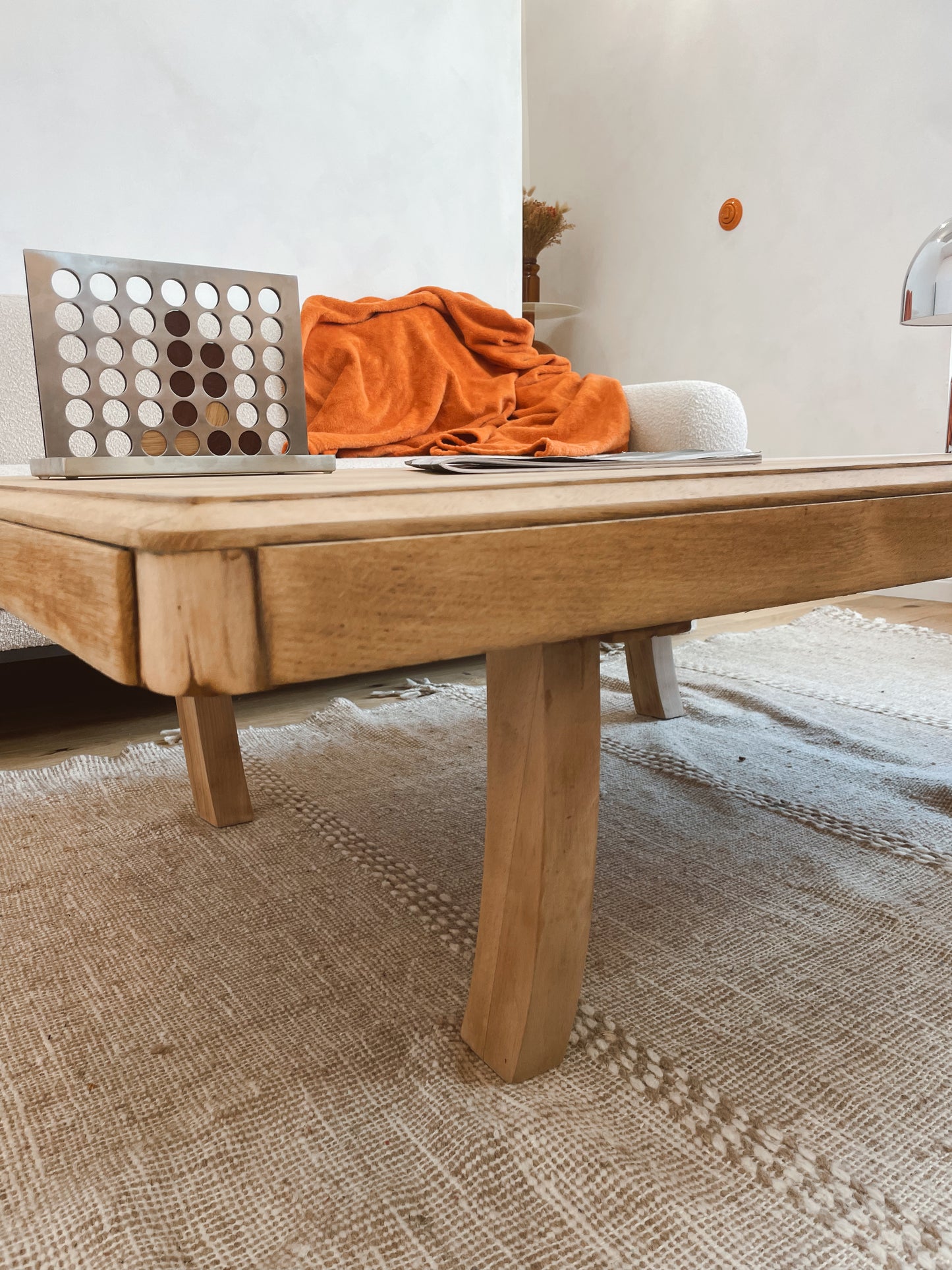 Grande Table basse bois brut pièce unique