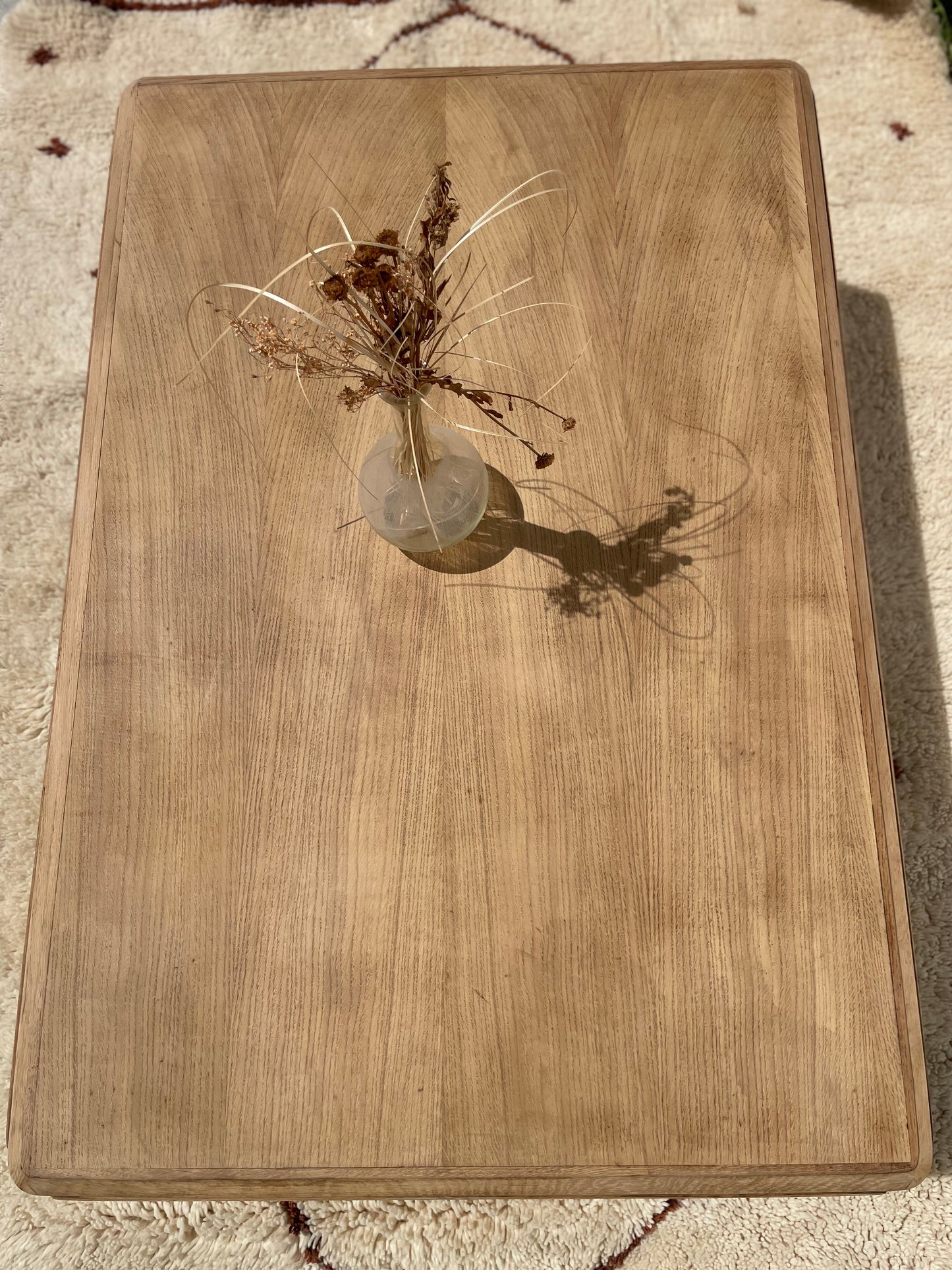 Grande Table basse bois brut pièce unique