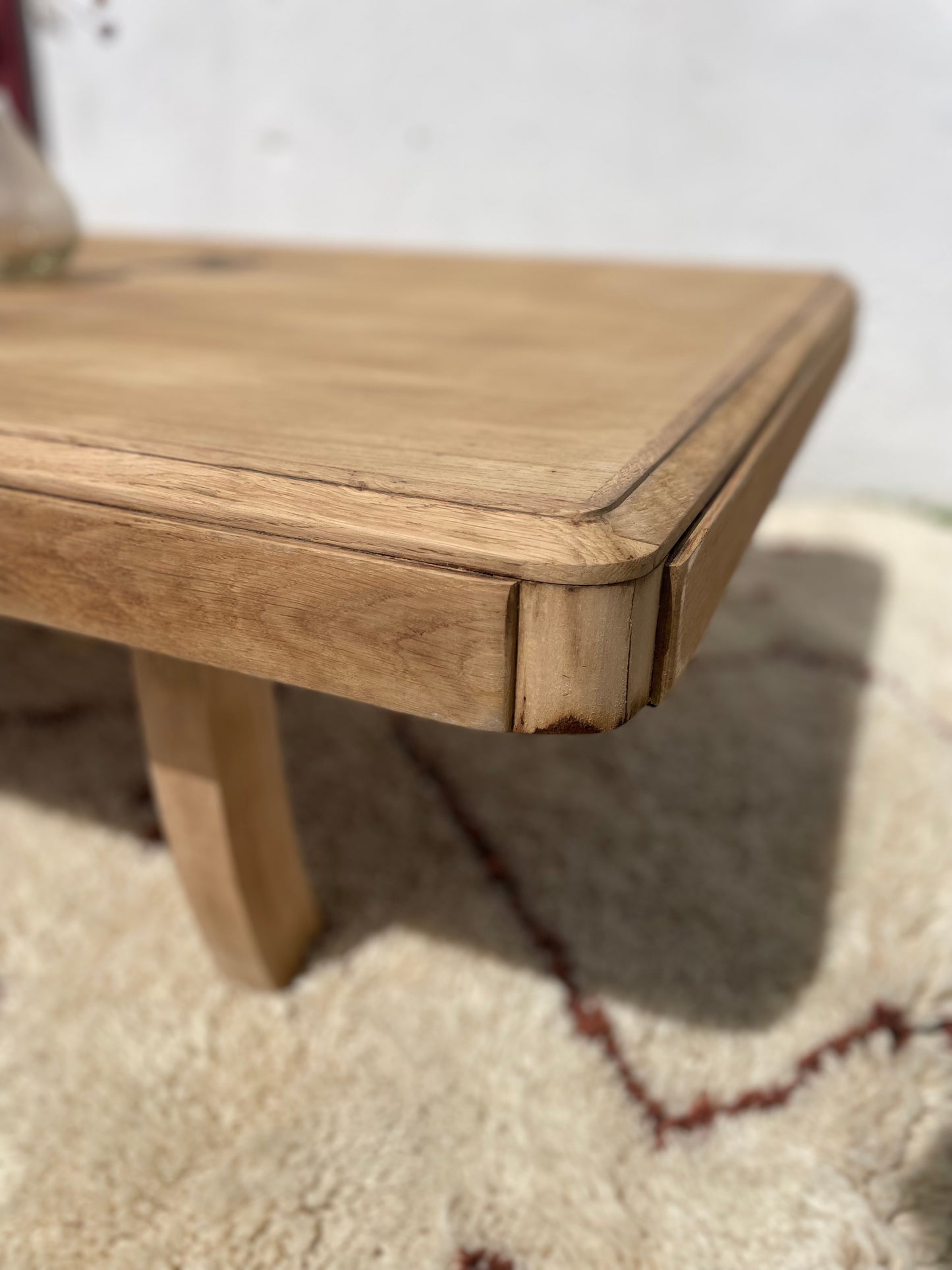 Grande Table basse bois brut pièce unique