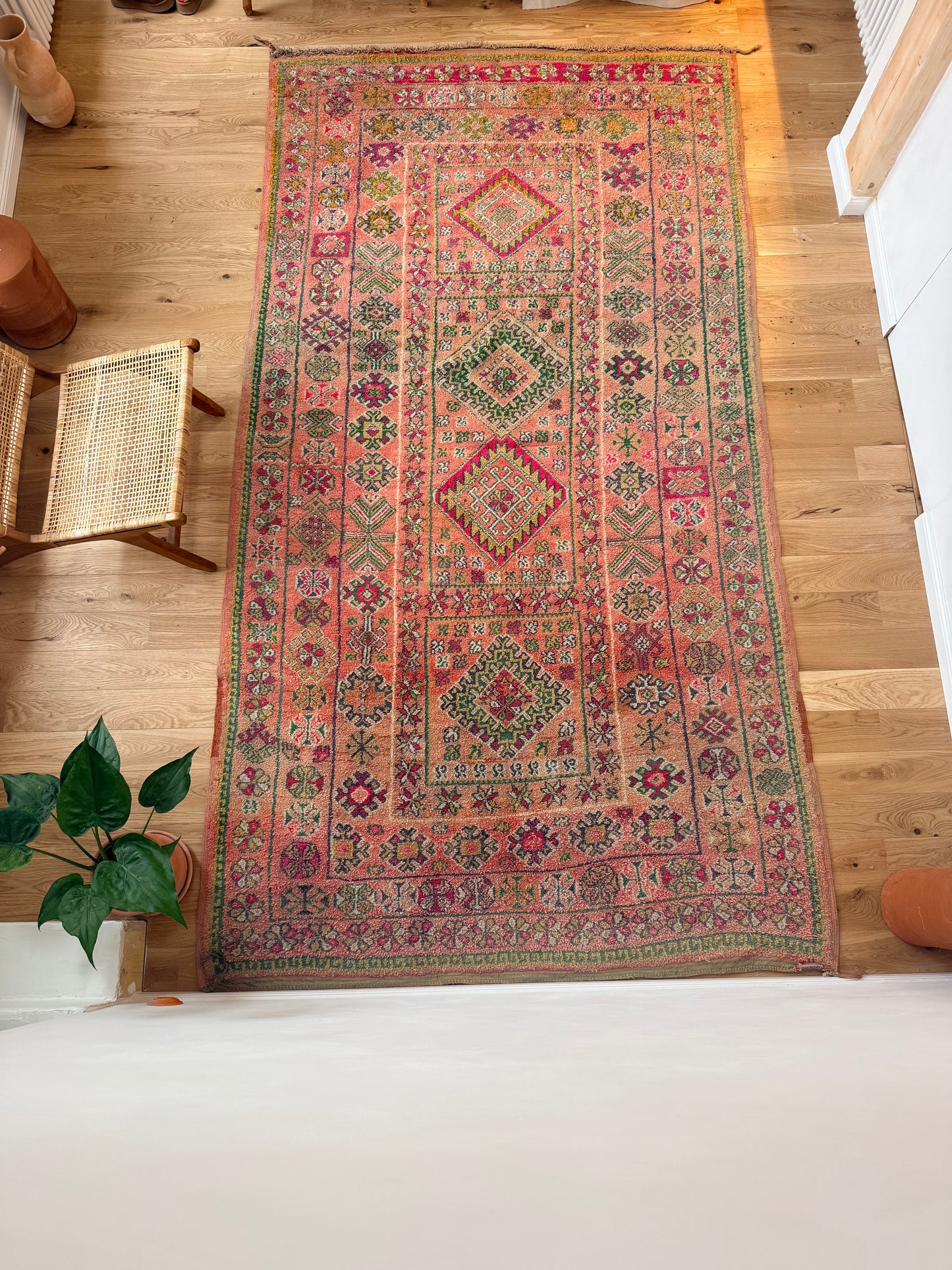 Magnifique grand Tapis berbère Beni M’Guild vintage