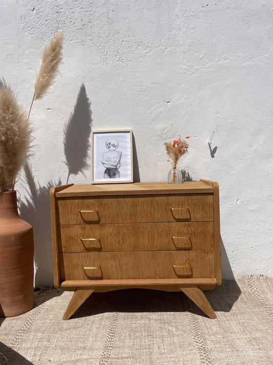 Commode vintage années 50 / 60 pieds compas style scandinave