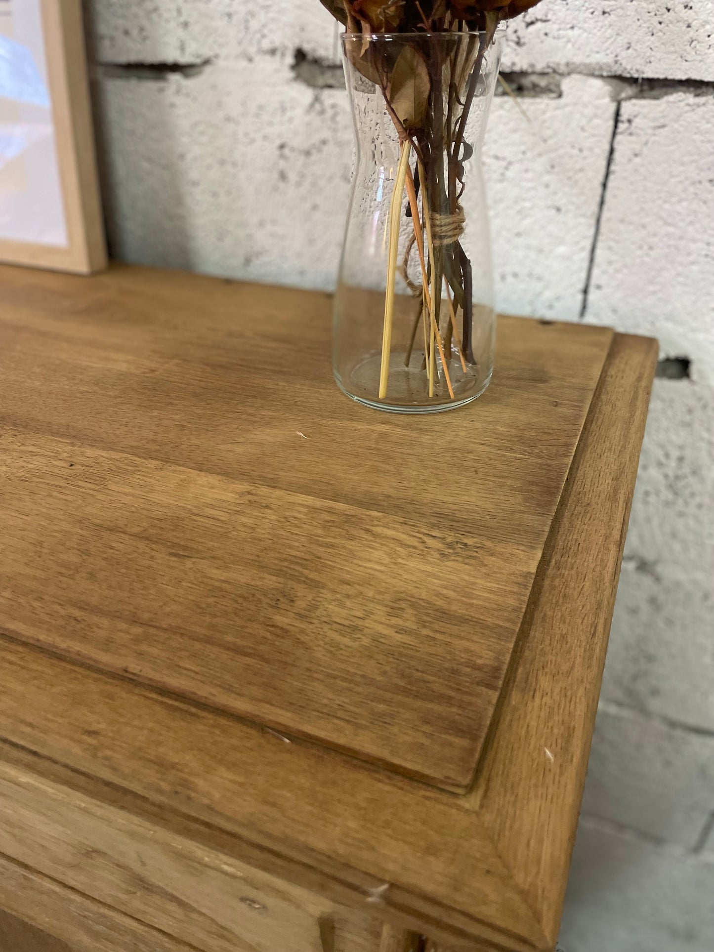 Buffet parisien ancien en bois massif — 2 portes — années 40-60