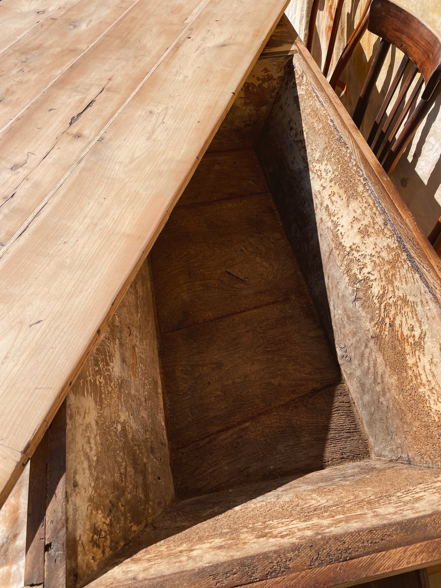 Magnifique table de ferme vintage et rustique 190cm
