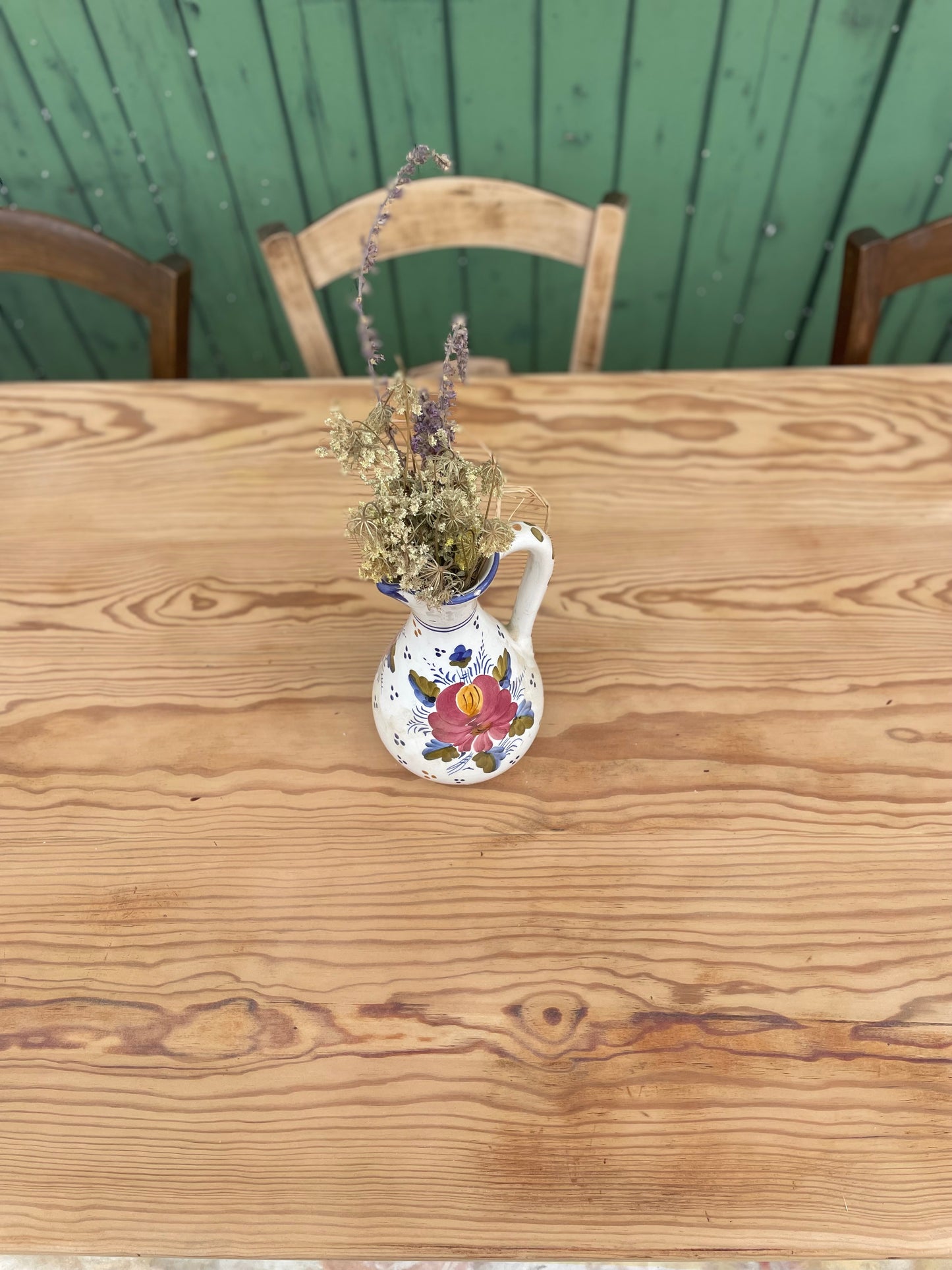 Grande table de ferme en bois massif – 200 cm