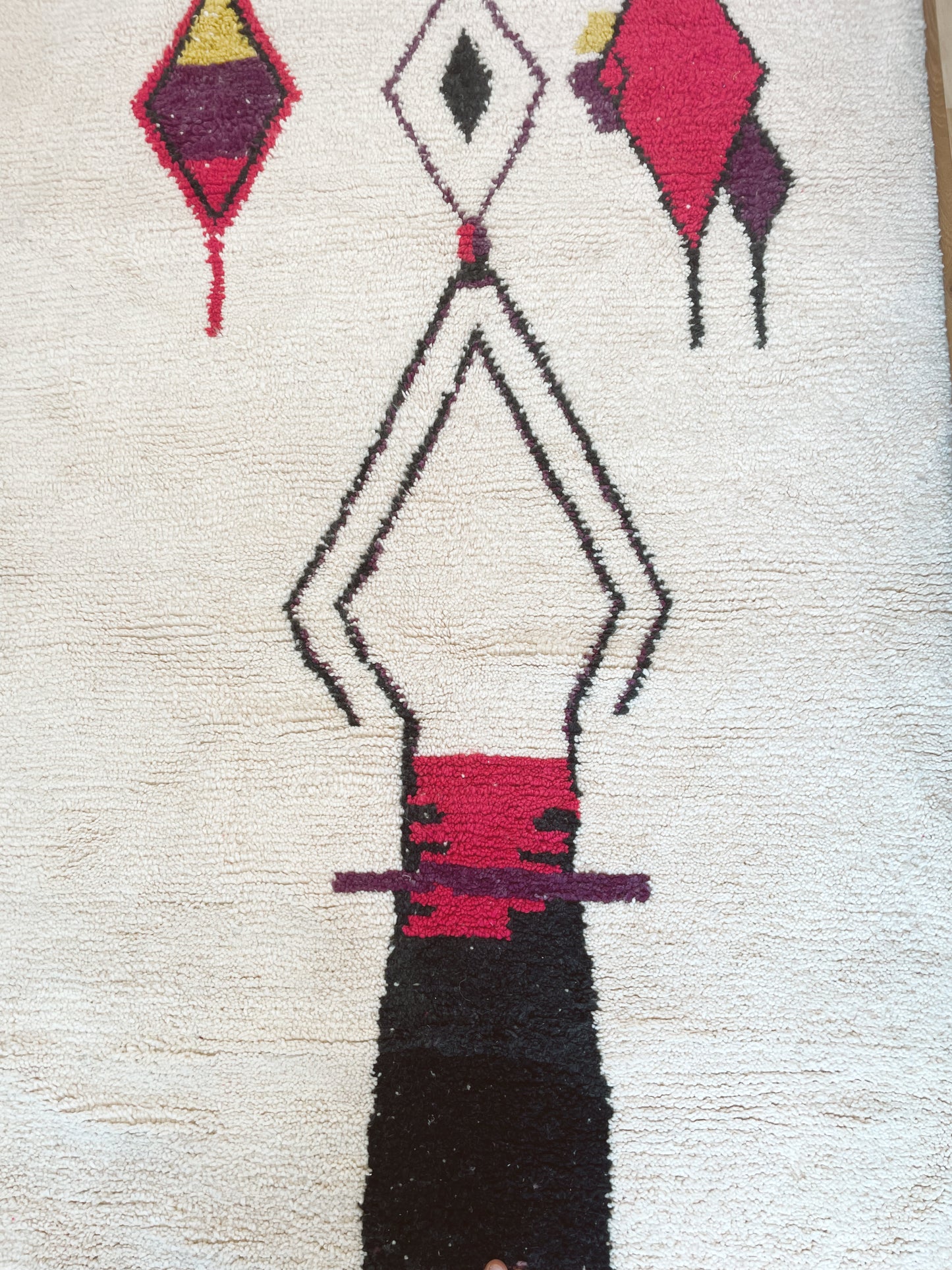 Tapis Azilal Graphique « Violette »