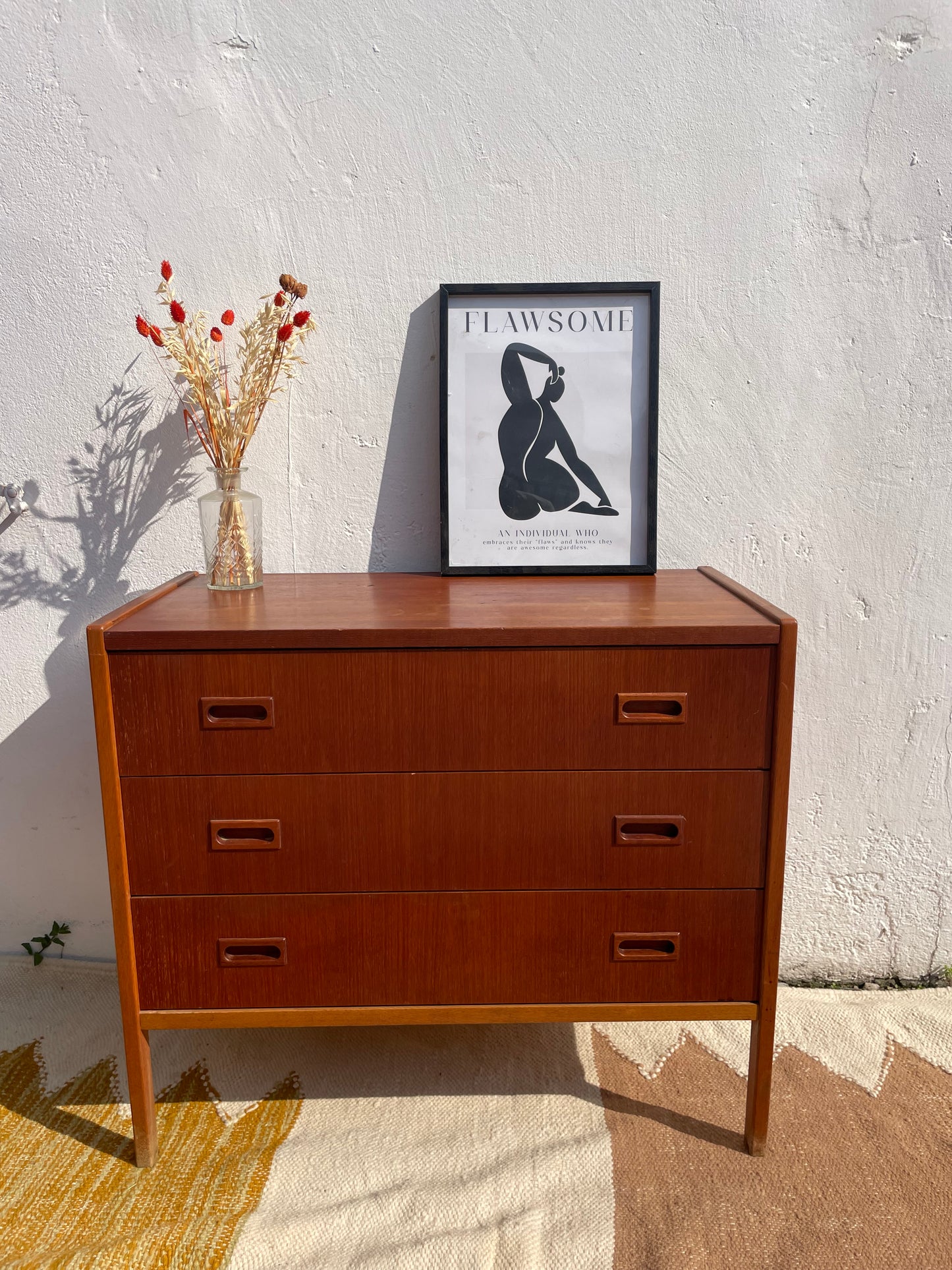Commode vintage scandinave année 60 en teck 