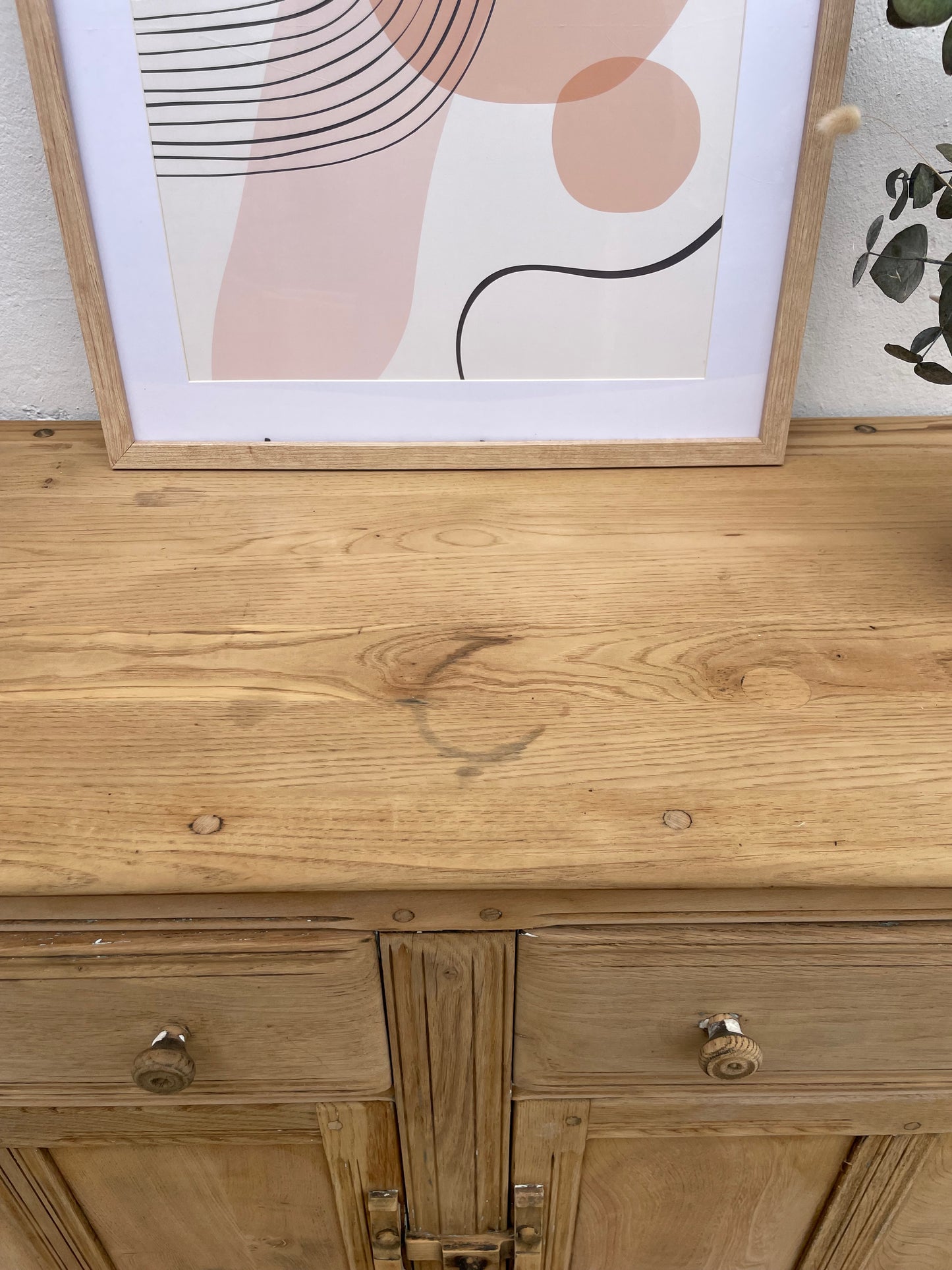 Buffet ancien ERCOL en bois massif – meuble vintage rénové – 130 cm