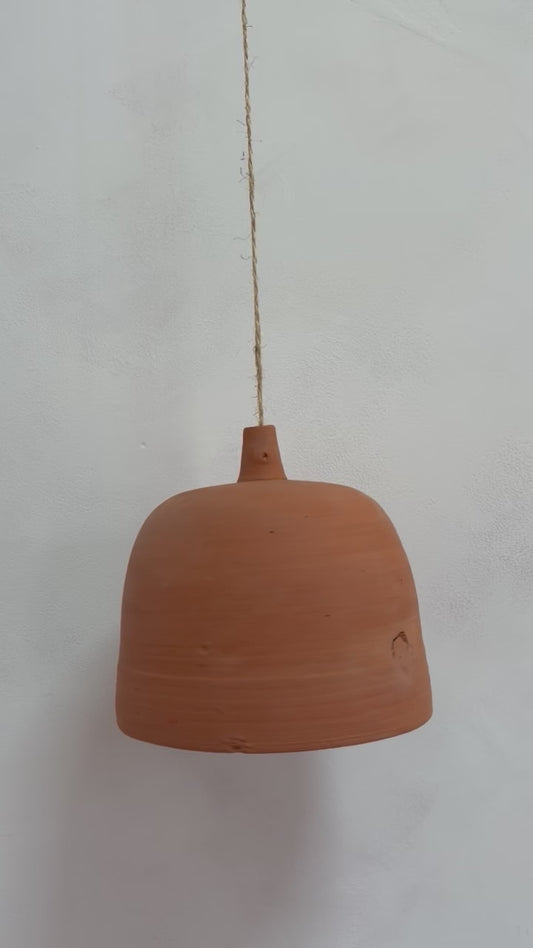 Suspension artisanale en terre cuite Soléa n°3 – Pièce unique