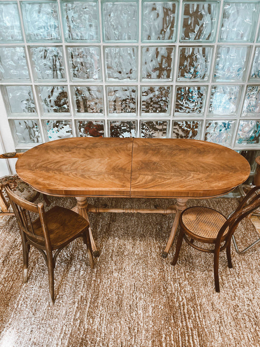 Grande table ovale vintage